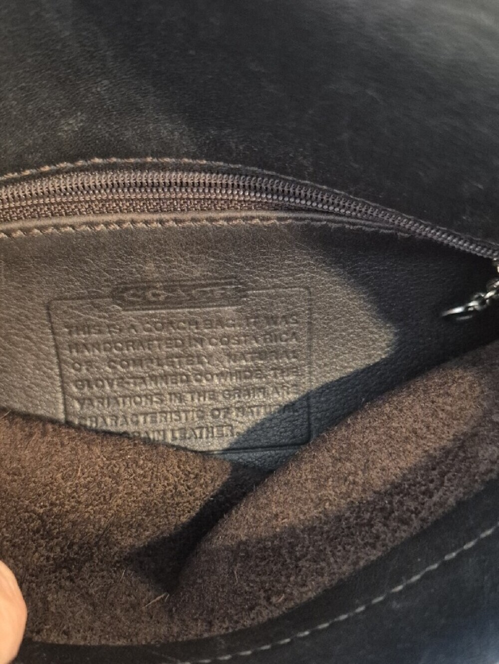 Vintage Coach Chelsea Black Leather Crossbody Bag - Picture 9 of 14
